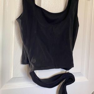 Lululemon Black Wrap-Around Tank Top